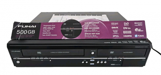 Videorekorder VHS DVD HDD Rekorder 500GB HDMI Funai TD6D-D500GB 1Jahr Garantie