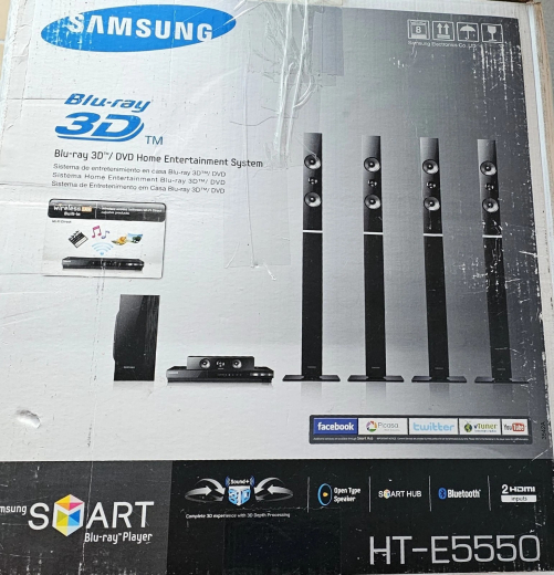 Heimkinosystem Samsung HT-E5550 Blu-Ray 3D DVD Player 1Jahr Garantie