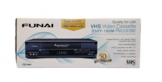 Videorekorder VHS UNGEÖFFNET UNBENUTZT FUNAI 1Jahr Garantie RARITÄT