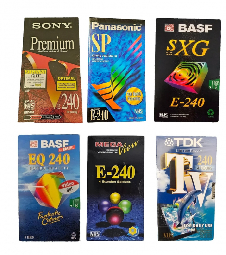 VHS Kassetten 240min