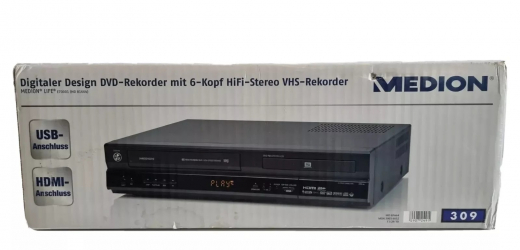 DVD Recorder VHS HDMI Medion MD81664 UNGEÖFFNET UNBENUTZT 1Jahr Garantie
